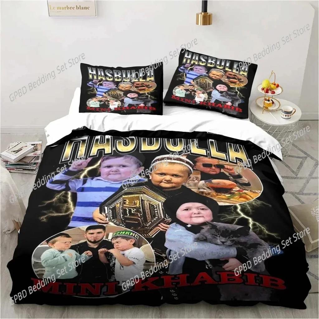 Comforter Hasbulla Magomedov Fighting Meme Bedding Set Bedroom Soft Modern S Comefortable And