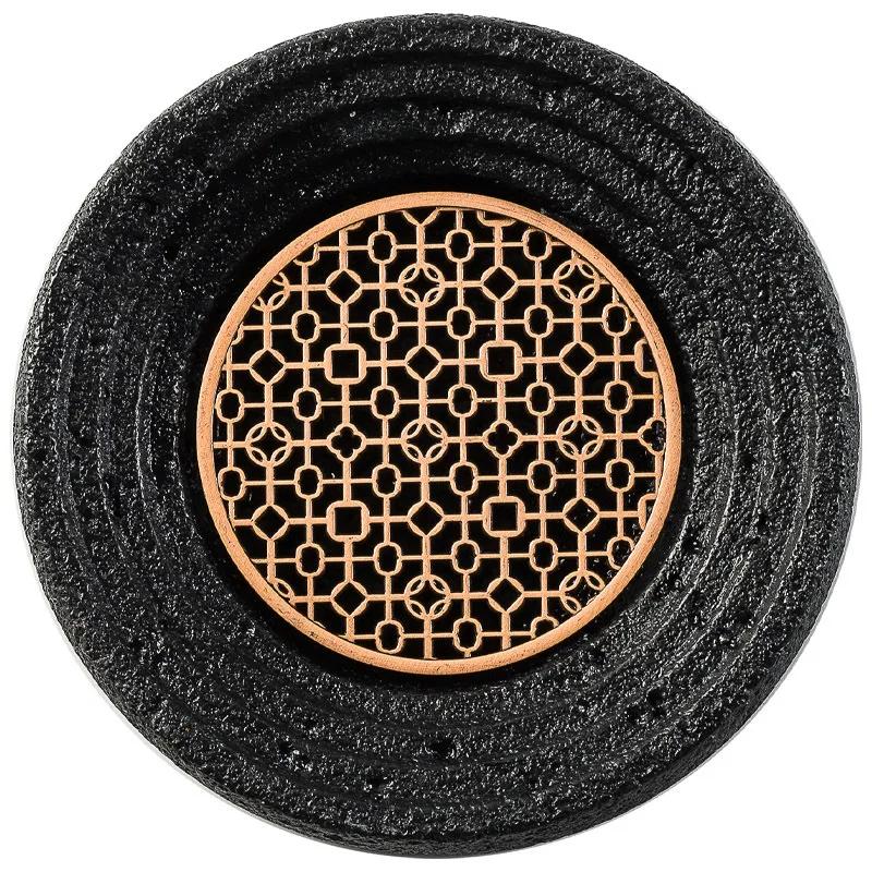 Hotel Dry Ice Plate Smoked Barbecue Planet Bowl Volcanic Stone Coal Ball Plate Molecular Cuisine Plate Concept Tableware