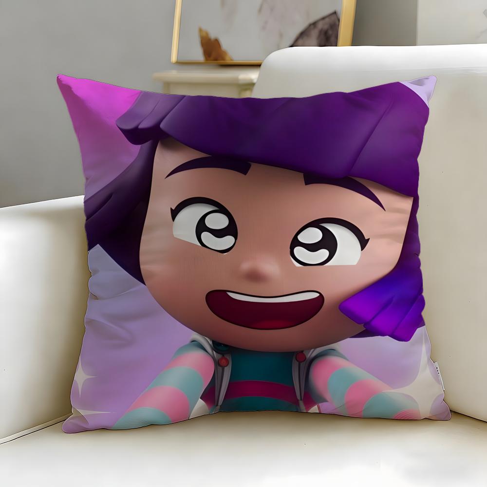Popular Anime FriendZSpace Cushion Cover Soft  EasyWash Pillow Case  Versatile for Couch Bed Travel and Office