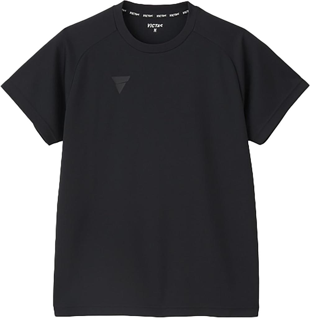 Victus Table Tennis Unisex T-Shirt, V-TS508, Black, 3XL, 532501, Moisture-Wicking, Quick-Drying, Stretchy,