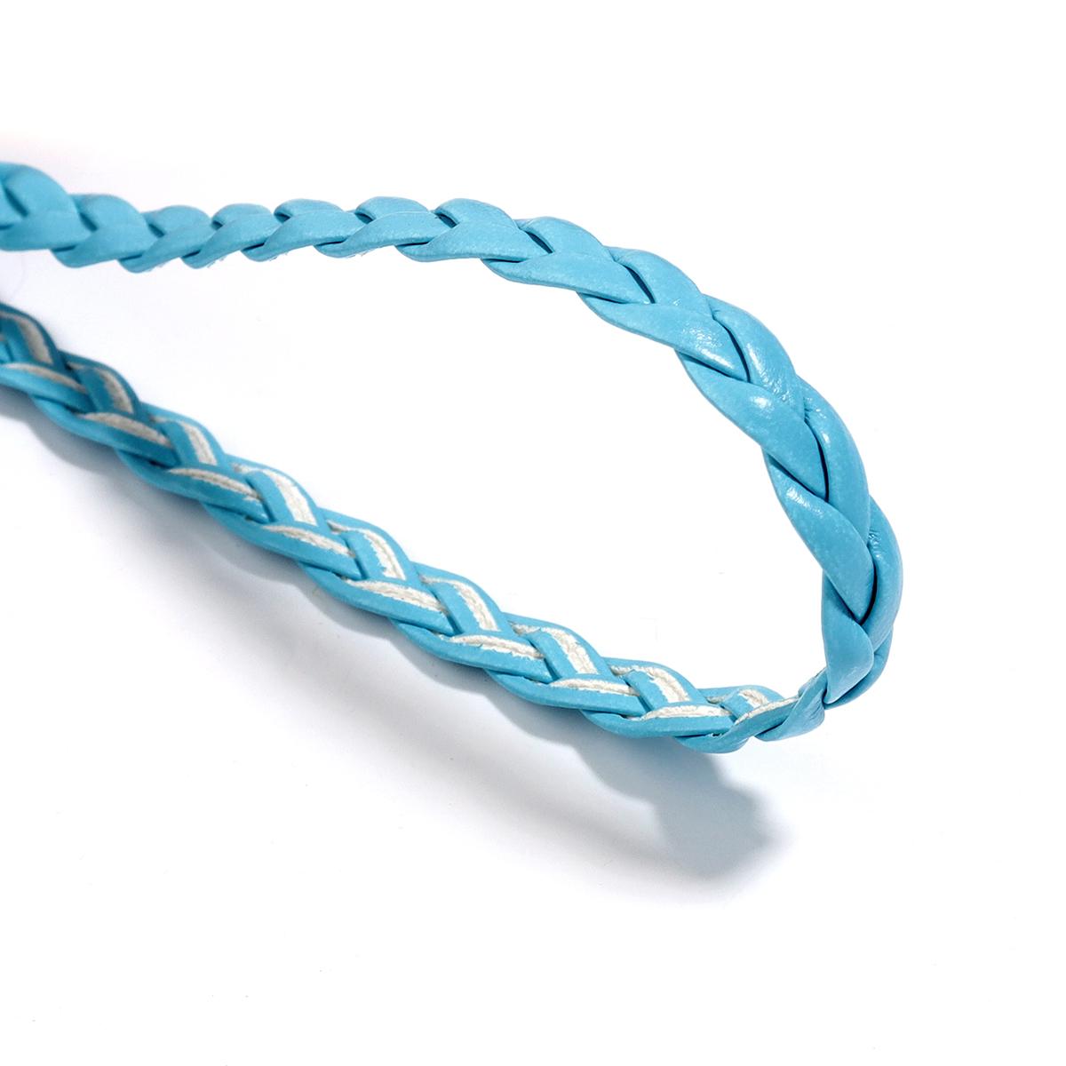 

10Meters/lot Multicolors Braided PU Leather Cord 5mm Flat Faux Leather String Craft Cord for DIY Jewelry Making Supplier светло-синий