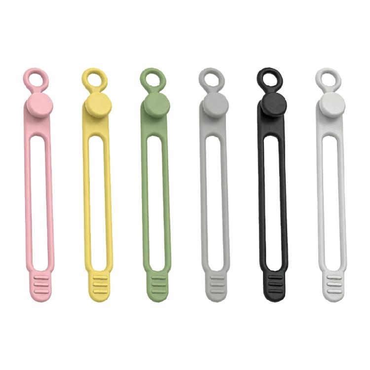 10pcs Reusable Silicone Cable Fasteners Data Cable Organizers Multipurpose Elastics Cord Organizers