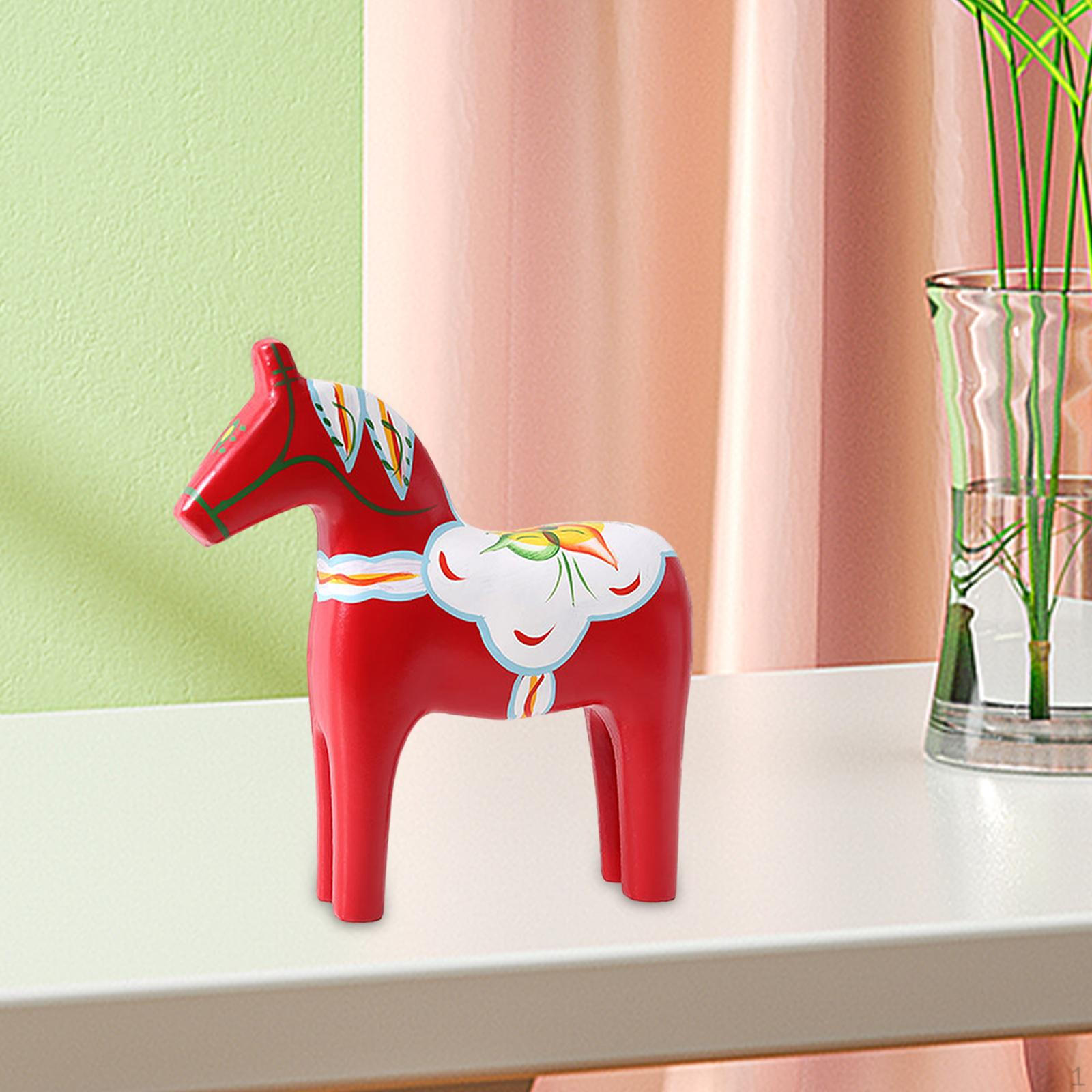 

Фигурка лошади Дала, шведская статуэтка, поделки, классическое деревянное украшение для красный
