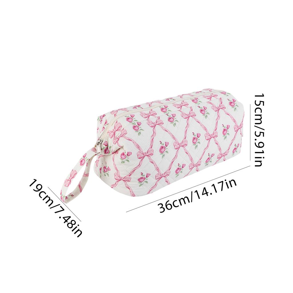 Quilted Travel Storage Bag Shockproof Padded Portable Hair Tools Bag Large Capacity Hair Straightener Container for Home Storage