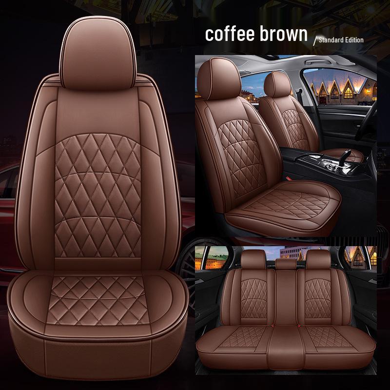3D Full Surround Leather Car Seat Cover for Sedan - All-Season Cushion