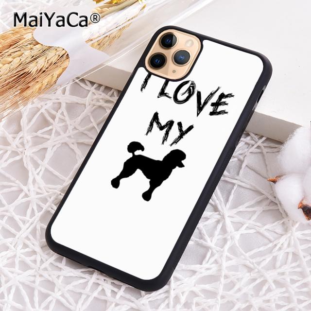 MaiYaCa Life Is Better With A Poodle Silhouette Phone Case For iPhone 17 Air 16 15 Plus 11 12 13 14 Pro Max Coque