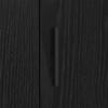 Sideboard in Black Oak Look 40 x 33 x 70 cm Engineered Wood