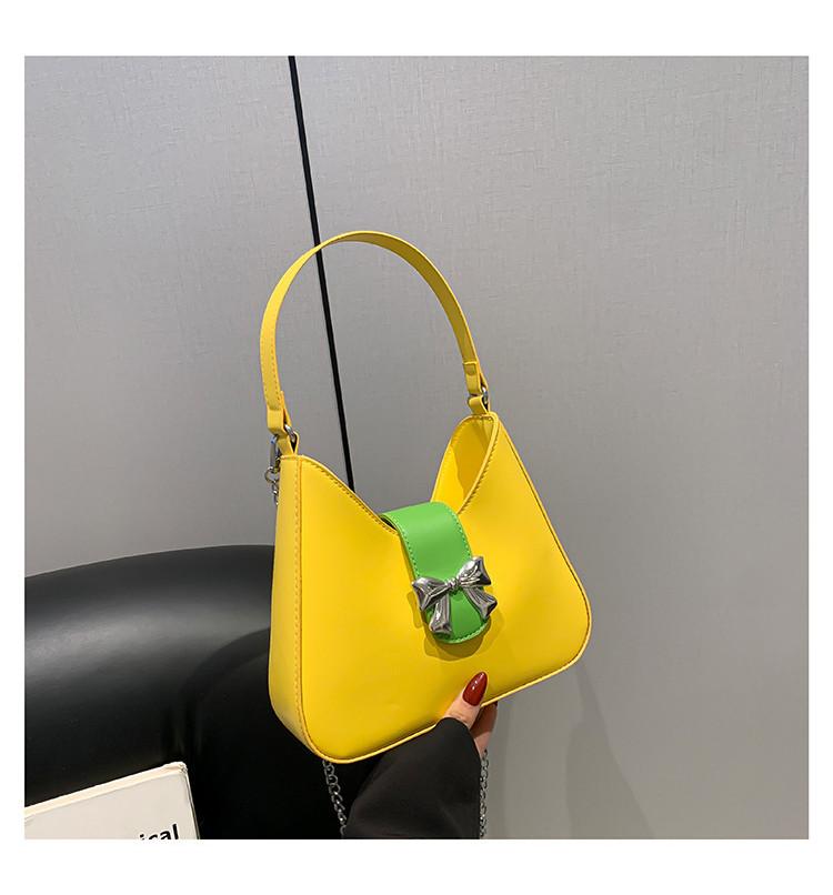 Stylish Pu Bowknot Saddle Handbag For Women Versatile For Casual Commuting