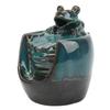 Rökelsehållare Keramiskt Material Glaserad Löv Djurmönster Blå Klassisk Rökelse Vattenfall för Tehus