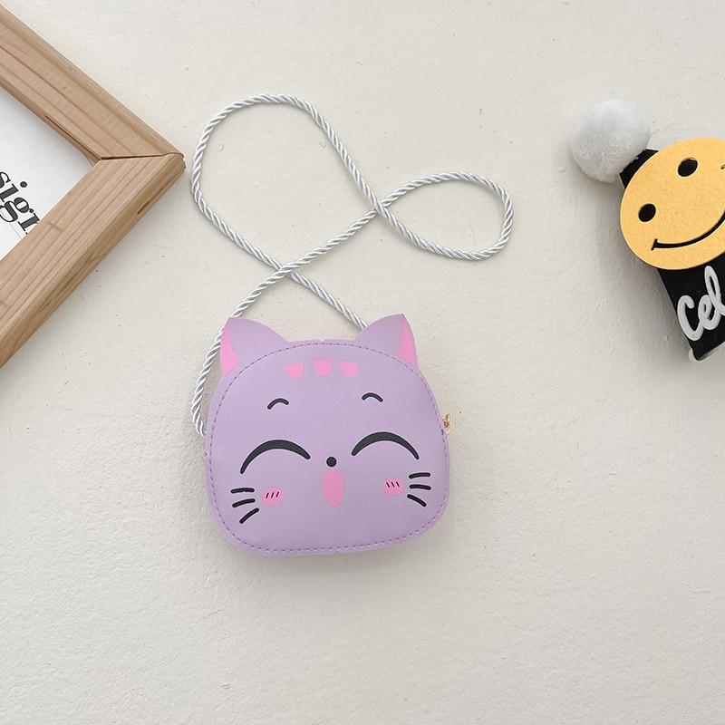 New Cartoon Children Messenger Bag Cute Cat Children Fashion Coin Purses and Handbags Cute Boy Girl Mini Shoulder Bag KTY
