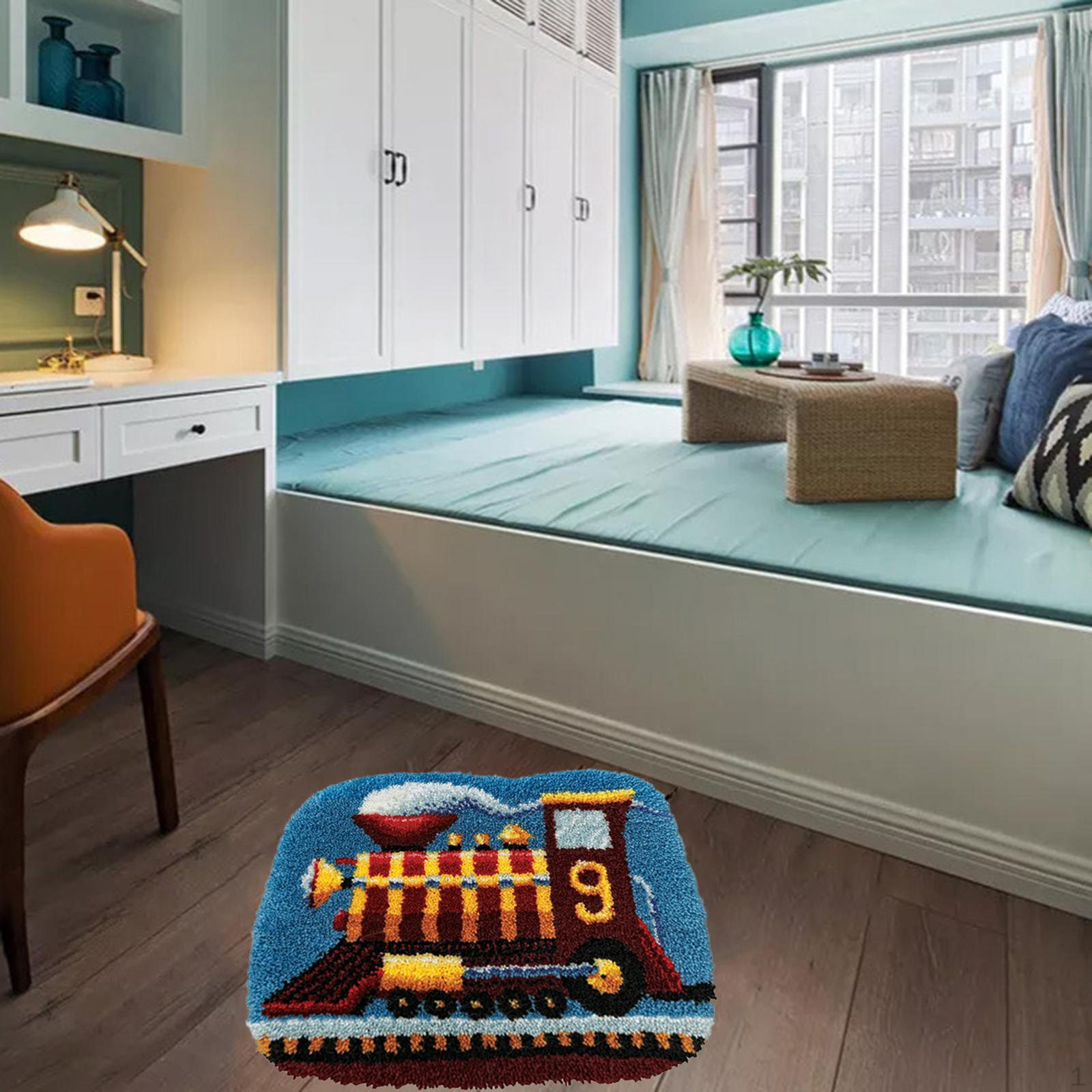 

Ковровый набор, наборы для вязания крючком своими руками, набор для вышивки незаконченной пряжей Train