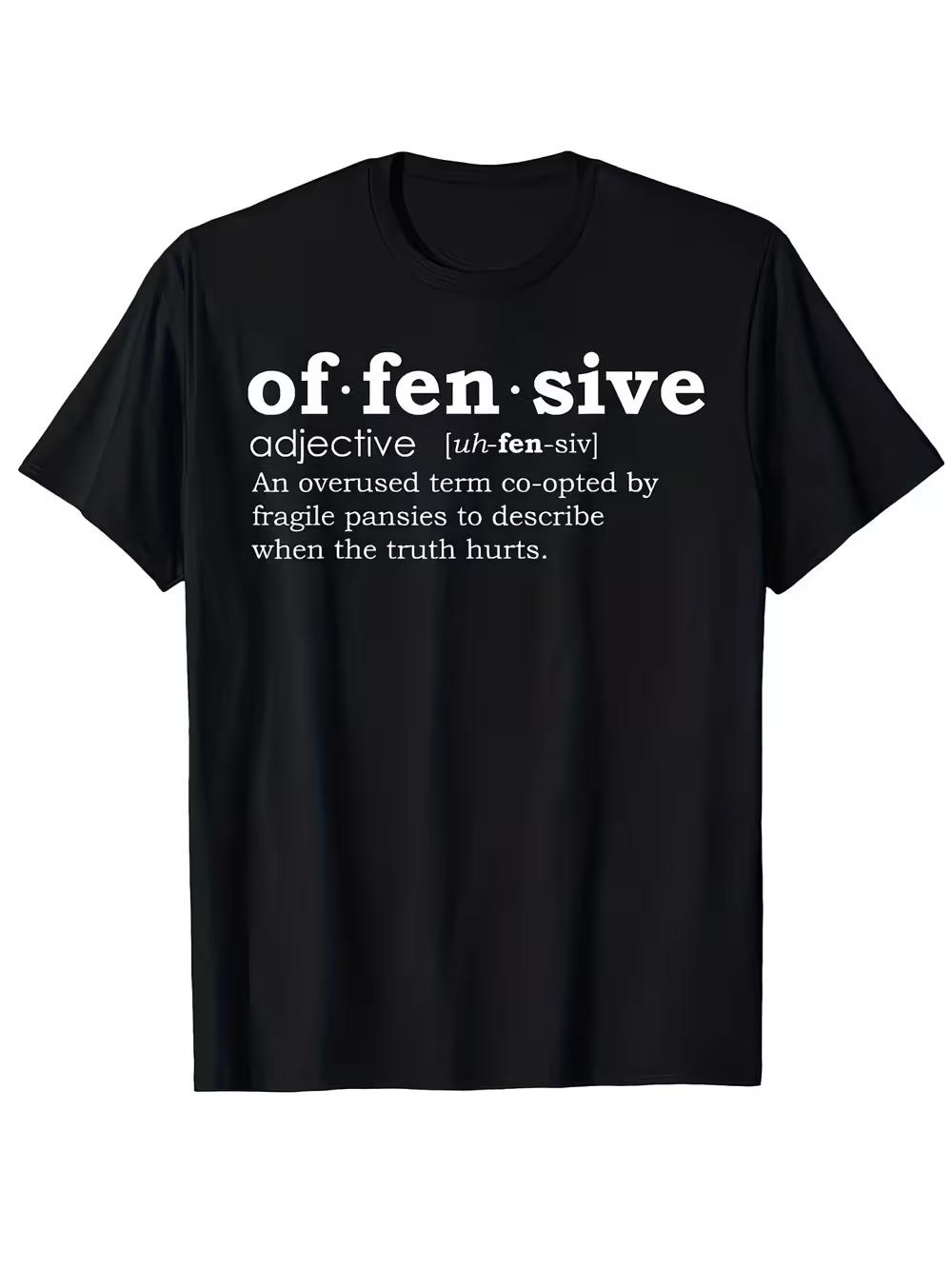 New Unisex Bold and Offensive Slogan T-shirts- Avant-garde XL