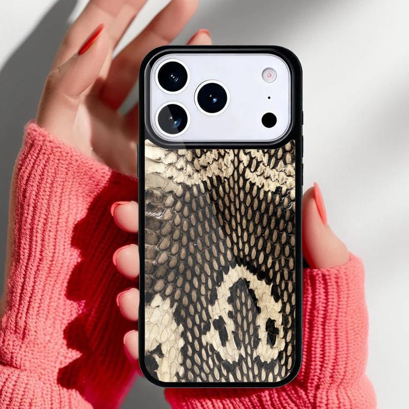

Snake Texture Skin Pattern Phone Case for iPhone 17 Air 16e 15 14 13 Pro Max Back Cover for 12 11 Pro Coque iPhone 13 Pro Max