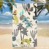 Serviette de plage style surf rétro, couverture-serviette en microfibre ultra-fine, serviette de plage et de piscine absorbante à séchage rapide