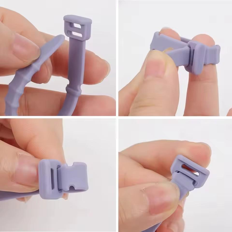 Silicone Cable Ties, Cord Organizer, Cable Straps, Reusable Cord Ties, Travel Cable Organizer, Cute Elastic Tie, Wire Ties