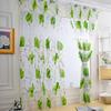 Floral Tulle Curtains For Living Room White Sheer Curtains For Bedroom Door Short Kitchen Window Curtains Drapes Decoration