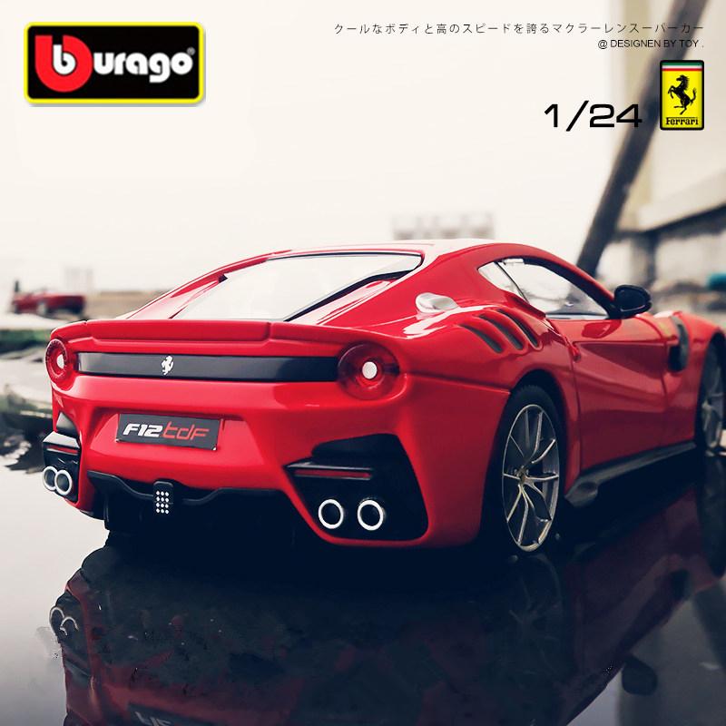 Bburago 1:24 Ferrari F12 TDF Alloy Sports Car Model Diecasts Metal Toy Racing Vehicles Car Model Simulation Collection Kids Gift