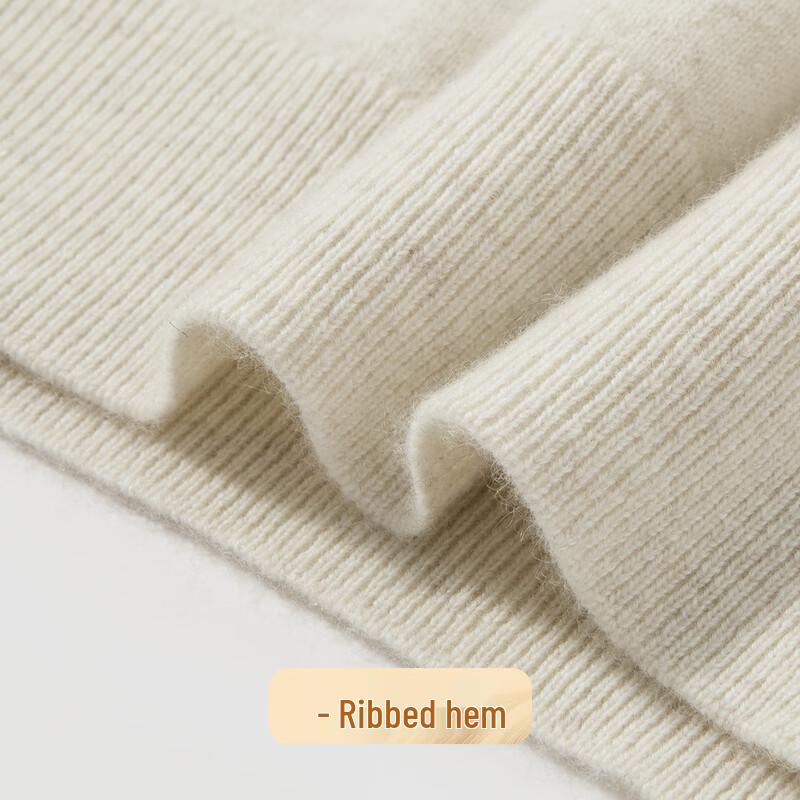 Futing Men's 100% Cashmere Crew Neck Sweater