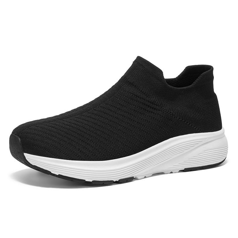 2026 Spring and Summer One-pedal Fly-woven Foot-set Men's and Women's Shoes Large Casual Breathable Lightweight Travel Shoes
