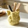 Unique Gift for Women Cute Bow Puffer Jacket Pen Holder 3D Printed Desktop Organizer Decorative Makeup Brush Storage Cup Cup Creative Container