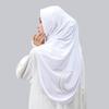 Ramadan Golden Embroidery Muslim Modal Hijabs For Women Solid Headscarf Khimar Hijabs Bandana Sports Hijab Arabic Islam Tudung