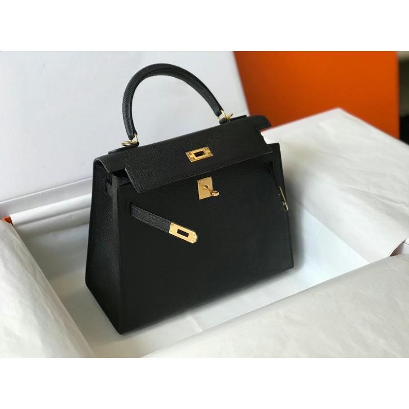 Halbhandgefertigt Leder KL Tasche zweite Generation Palmenmuster tragbar Schulter Umhängetasche Damen Pendeln 25cm leichter Luxus