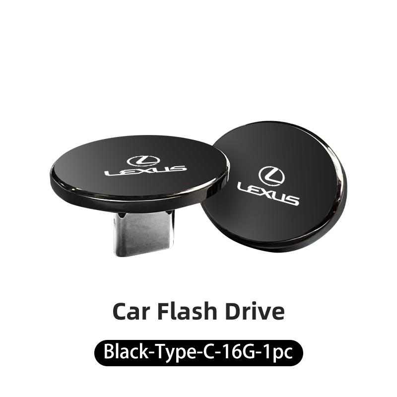 Car Accessories USB Type-C Flash Drive Mini Memory Stick Music Device For Lexus CT ES GS NX IS250 CT200h IS300h ES300h RX400h NX