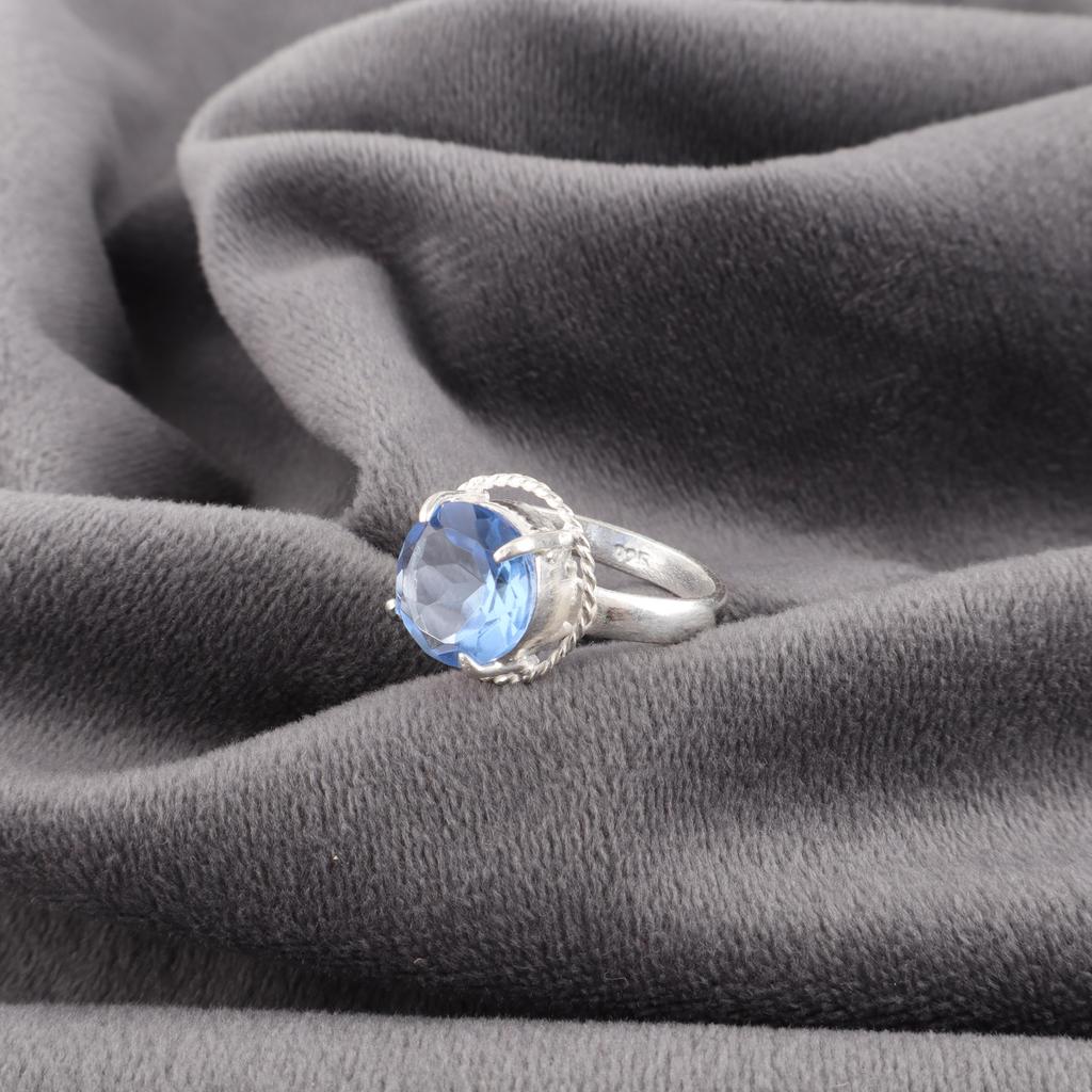 Tanzanite Handmade Gemstone Ring, 925 Solid Sterling Silver Ring Dainty Jewelry, Ring For Engagement Gift