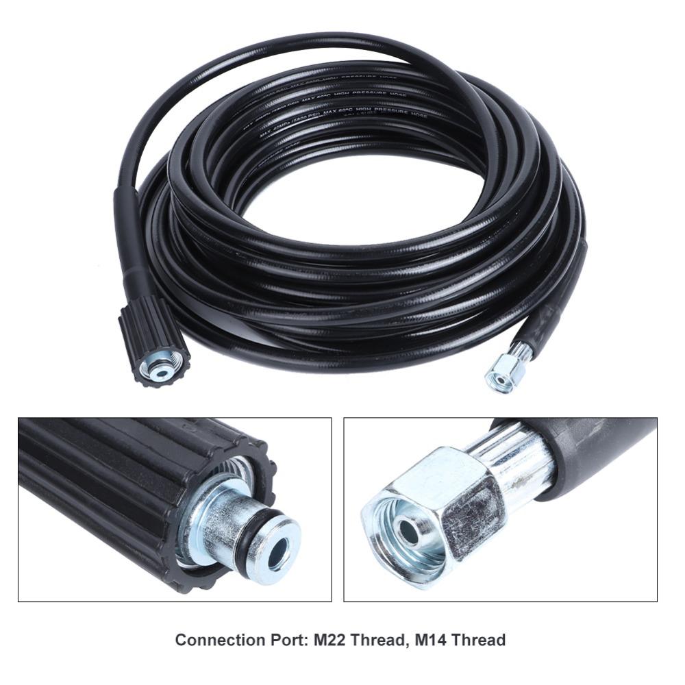 10m Power Washer Hose M14xM22 Washer Extension Hose for Karcher K2 K3 Cleaning Accessory