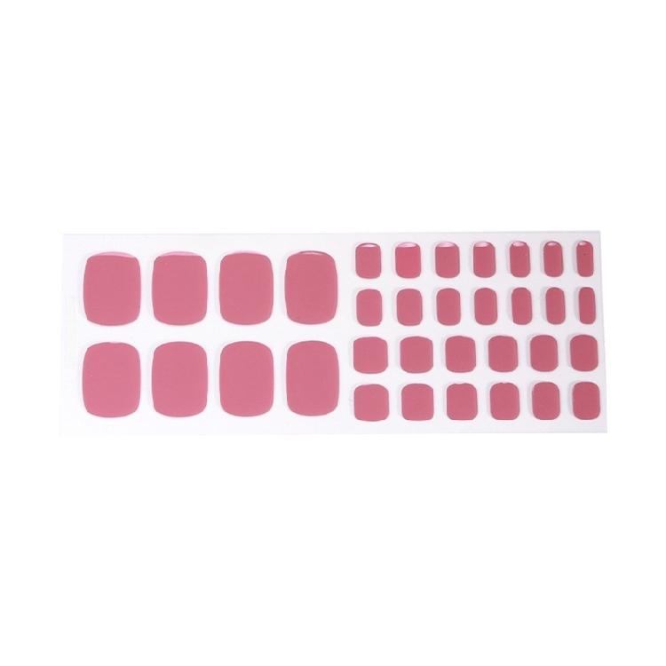 

1 Box Gel Manicure Pedicure Stickers Nail Care Supplies Solid Color Nail Accents for Everyday Wear Easy Application
