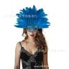 Gothic Half Face Feather Mask Women Halloween Carnival Venetian Masquerade Party