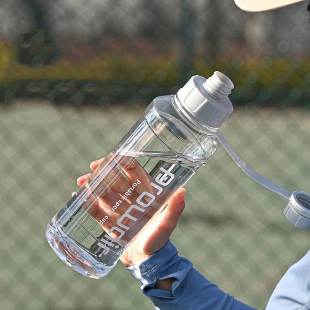 

Leak Proof Sports Fashion Kettle Plastic Large Capacity Water Bottle Summer синий