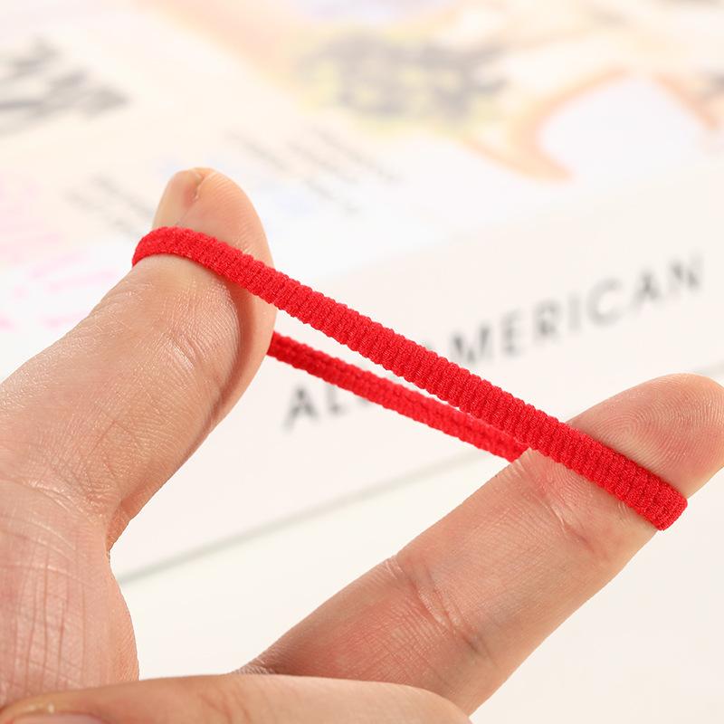 Kleine Gummibänder Hohe Elastizität Beschädigen Das Haar Nicht Mehrfarbiges System 2 cm Durchmesser 100 Stück