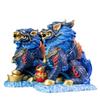 Color Copper Figurines Pair Pure Brass Wealth Kirin TV Cabinet New Year Decorations Home Living Room Decoration Opening Ce