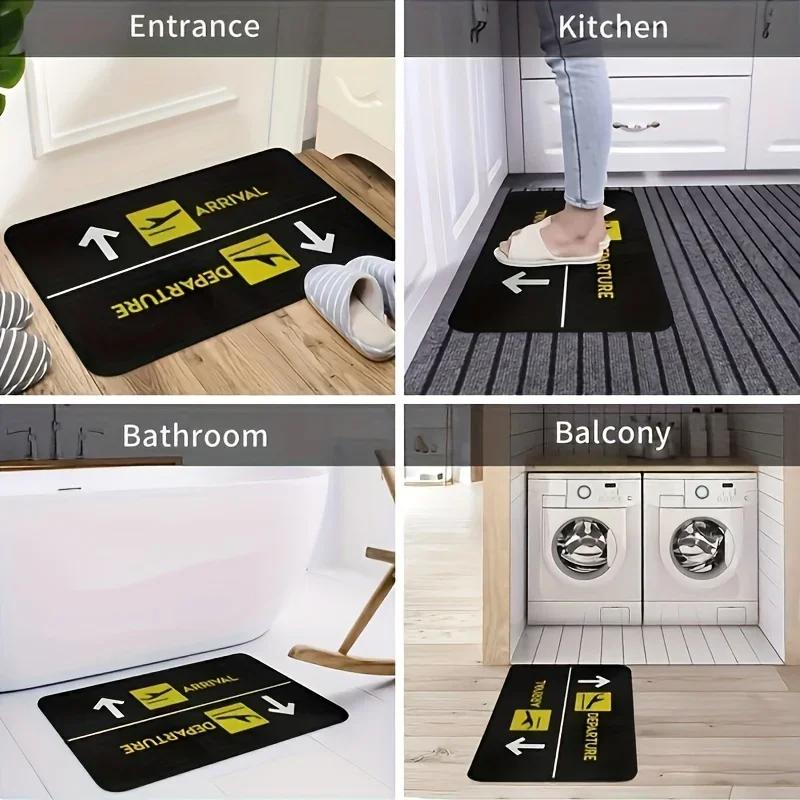 Popular Export Destination Rugs Door Mats Bedroom Kitchen Rugs Home Decor Airplane Logo Soft Door Mats Bathroom Mats