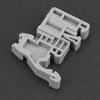 50pcs 35mm DIN Rail Terminal Block End Stopper Mounting Clips Gray (Model 12)