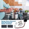 Durable Metal Stove Connector Stove Element Set Range Socket Metal Stove Plug Suitable for Home and Commercial Kitchens