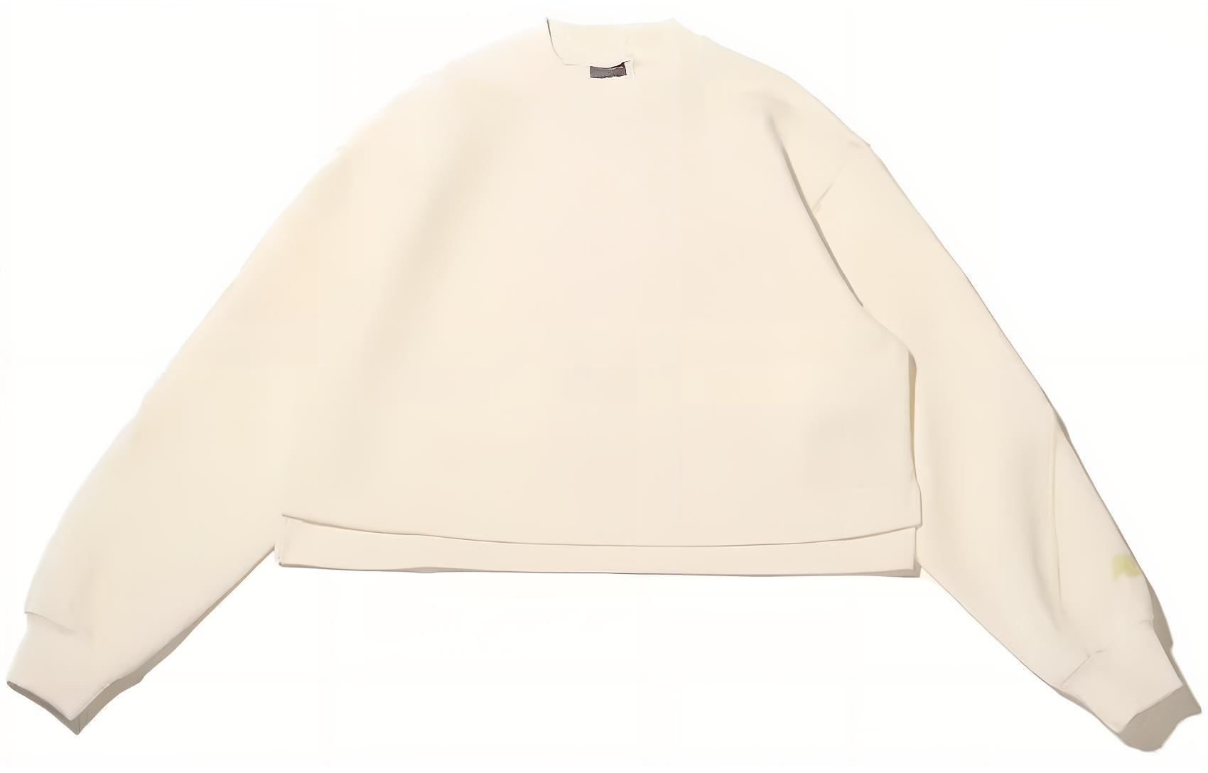 New Balance SS24 Sweatshirt Unisex Milk White AWT41331-CIC L