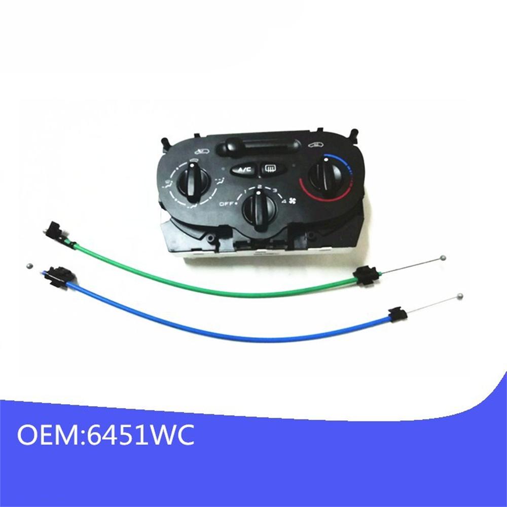 6451WC Manual Gear Air Conditioner Climate Controller Panel For Peugeot 206 207 Citroen C2 C1
