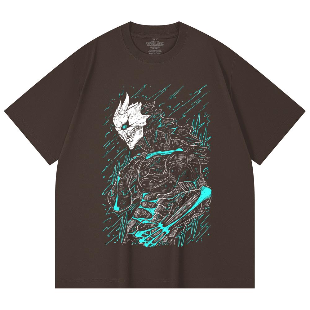230 Gsm 100% Cotton Kaiju No 8 V8 Kafka Print Unisex Heavy Cotton T Shirt