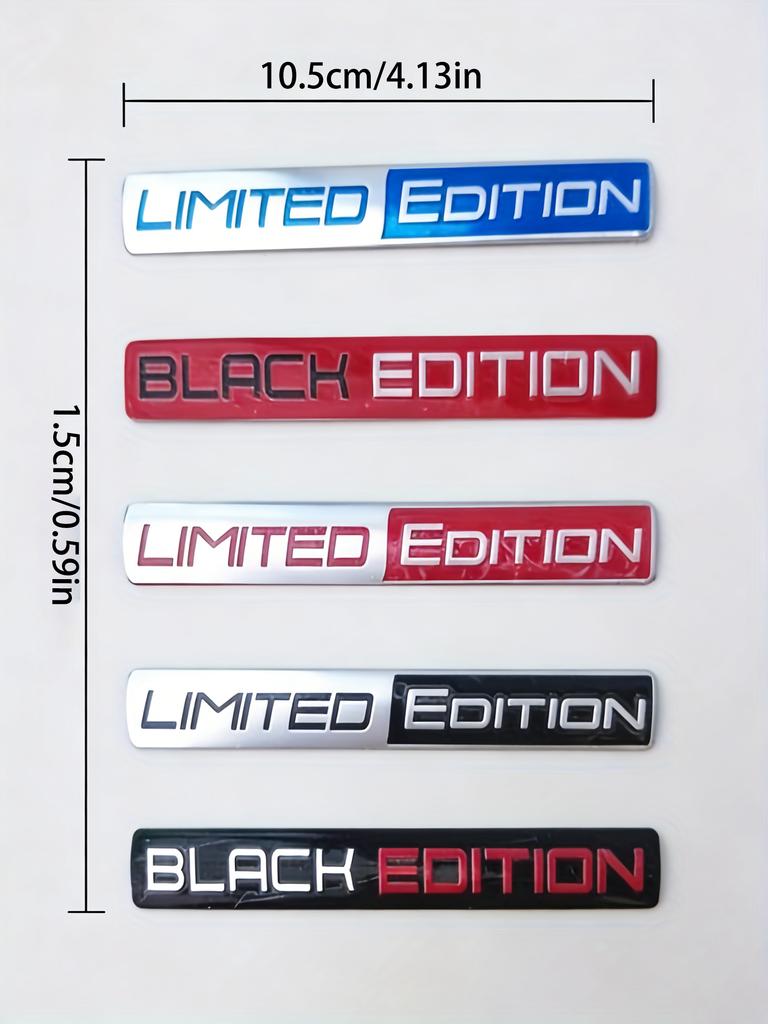 1 Pcs Metal Sticker Limited Edition Racing Sport Emblem Decal for Car Motorcycle Trunk Side Fender Rear Modified Badge