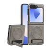 Suitable for Samsung ZFLIP6 Mobile Phone Case Business Folding Leather Case Magnetic Suction Bracket Crystal Shield ZFOLD5 Protective Case