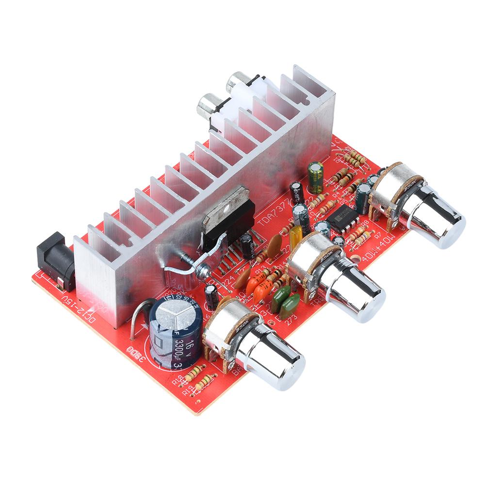 DC 12-15V Car Stereo Amplifier Board Tda7377 Dual Channel Amplifier Board 40W+40W