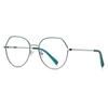 Luxury Anti Blue Light Glasses Men Women Oversized Metal Irregularity Eyeglasses Fashion Ultralight Computer Reading Glasses +2