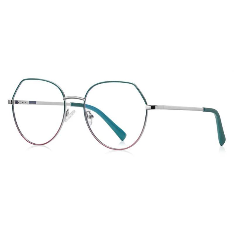 Luxury Anti Blue Light Glasses Men Women Oversized Metal Irregularity Eyeglasses Fashion Ultralight Computer Reading Glasses +2