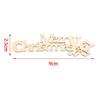 10pcs Wooden Merry Christmas Hanging Ornaments Handcraft Letter Wood Pieces Crafts Xmas Decoration