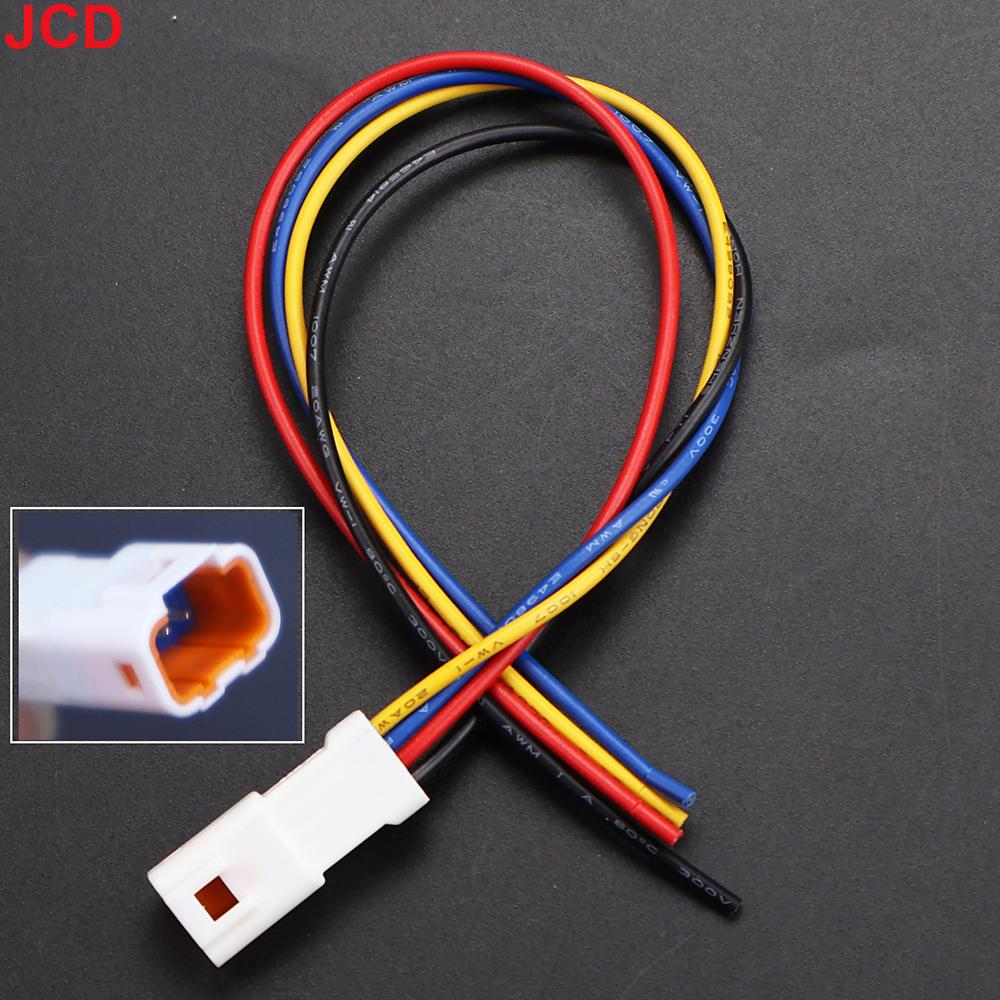 JCD 1pcs 2P 3P 4P 6P 8P 0.6MM Waterproof Wire Connector Plug Male And Female Socket With Cable JST Connectors