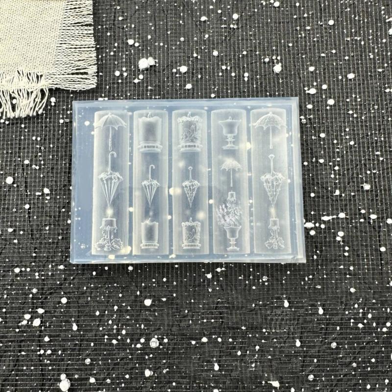 Reusable Nail Charm Silicone Mold For Chinese Emboss 3D Nail Art Creations And Creative Nail Embellishments