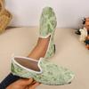 Shoes for Women 2025 High Quality Slip On Women's Flats Plus Size Casual Flats Women Round Toe Soft Bottom Outdoor Ladies Shoes