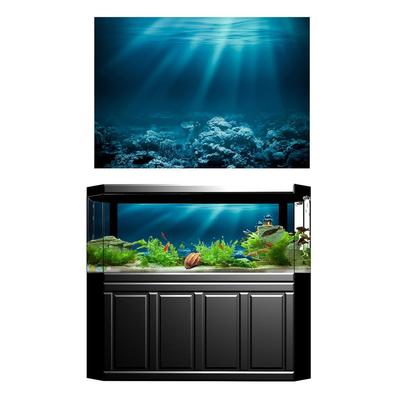 Aquarium Landscape Poster PVC 3D Mural Adhesive Background for Insulation of Aquarium Decoration